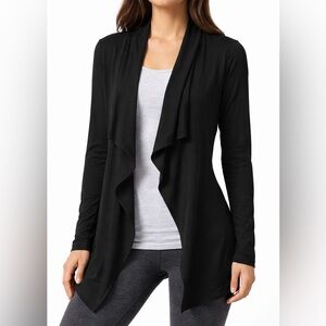 Old Navy Active Black Drape Cardigan NWOT Size M